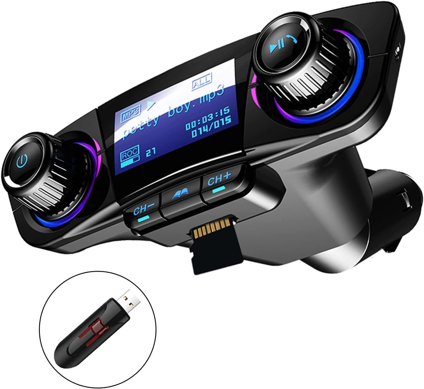 Trasmettitore FM lettore MP3 kit vivavoce per auto wireless