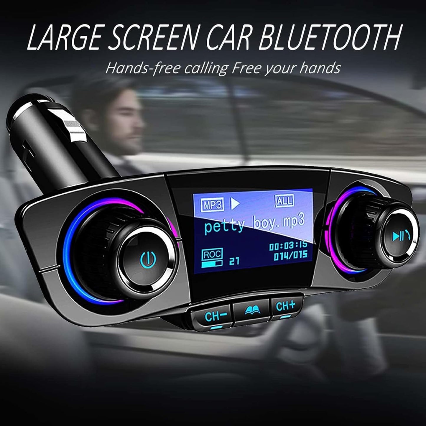 Trasmettitore FM lettore MP3 kit vivavoce per auto wireless
